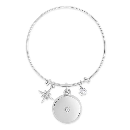 Starburst Charm Safety Bracelet (Silver)